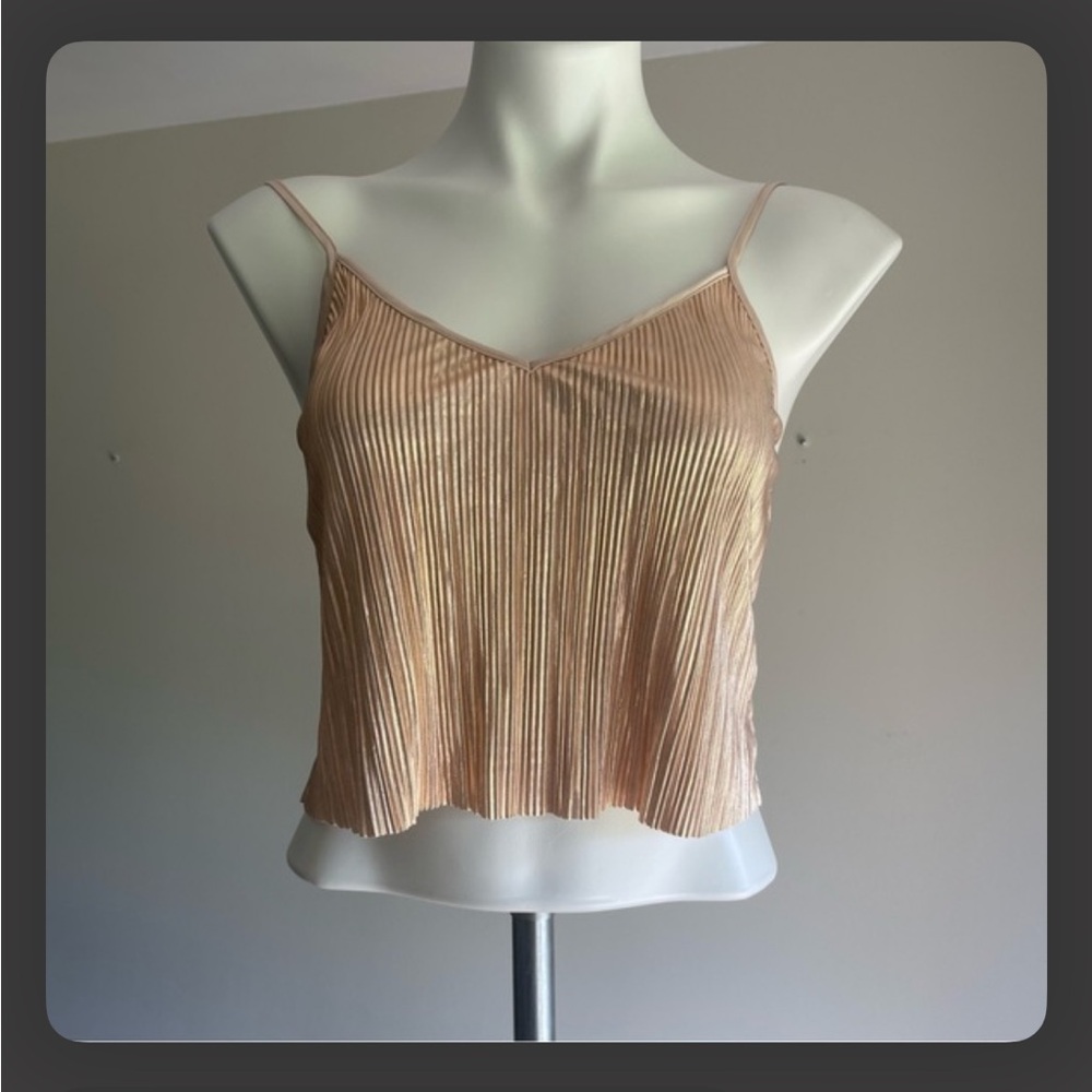 Victoria's Secret Pleated Rose Gold Camisole